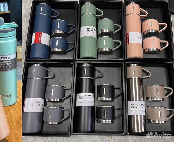 Термос с кружками