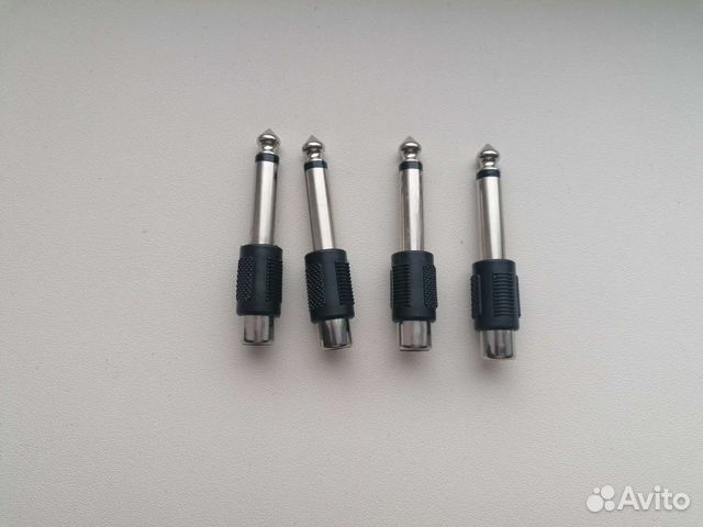 Переходник Jack 6,3 мм штекер на RCA гнездо