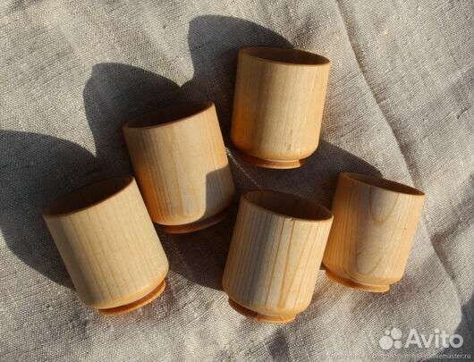 Стопочки деревянные