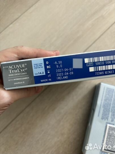 Линзы контактные acuvue однодневные -8,5 и -6,5