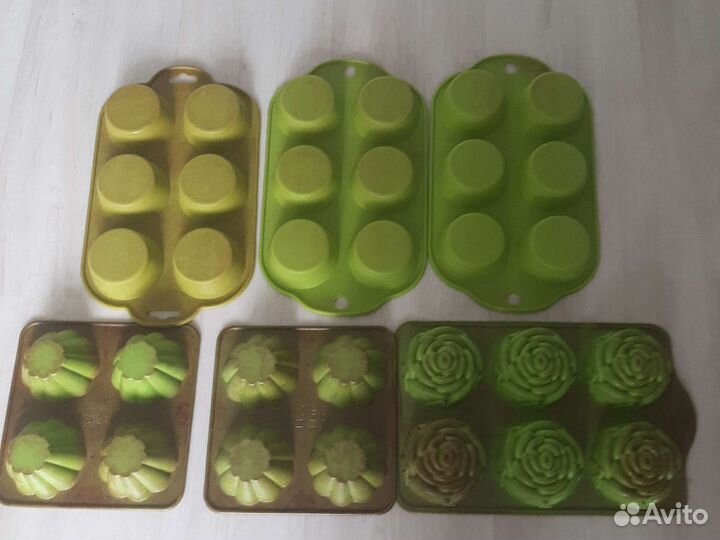 Силиконовые формы для выпечки 5 шт