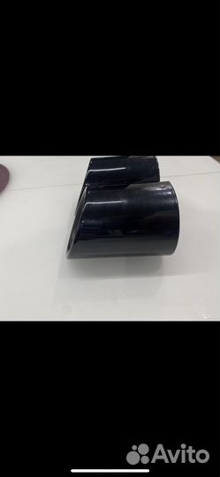Насадки на глушитель бмв черные