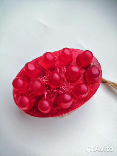 Мыло ручной работы с люфой