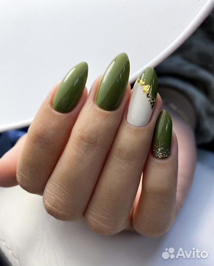 Маникюр наращивание укрепление гель-лак