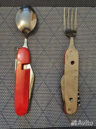 Набор походный ложка вилка нож