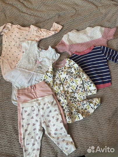 Пакет вещей на девочку 80-86