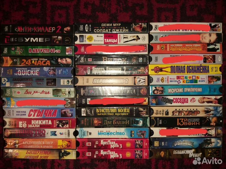 VHS видеокассеты: музыка / фильмы / мультфильмы