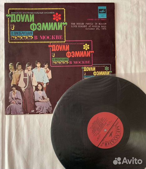 Виниловая пластинка Доули Фэмили в супер сохране