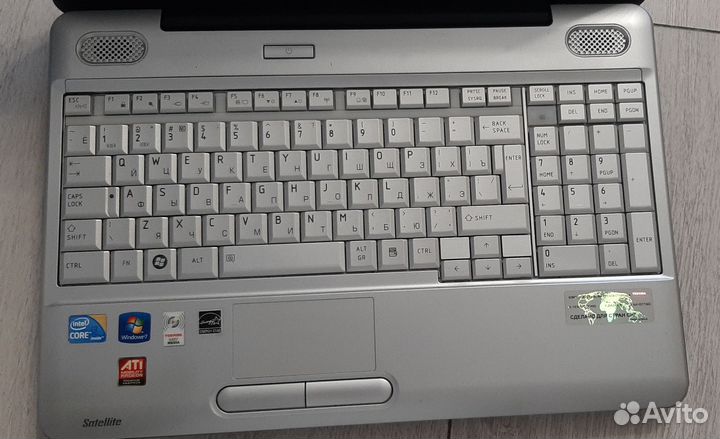 Ноутбук toshiba Satellite L500-1WP на запчасти