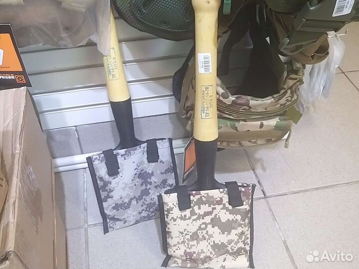 Сапёрная лопата в чехле