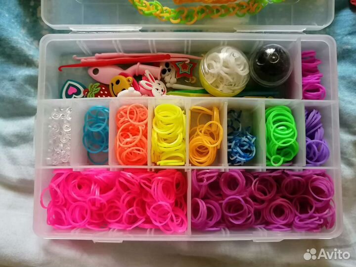 Набор для плетения из резинок + дополнит. подарки