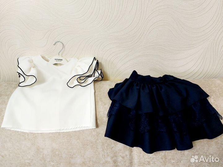 Нарядная блузка и юбка