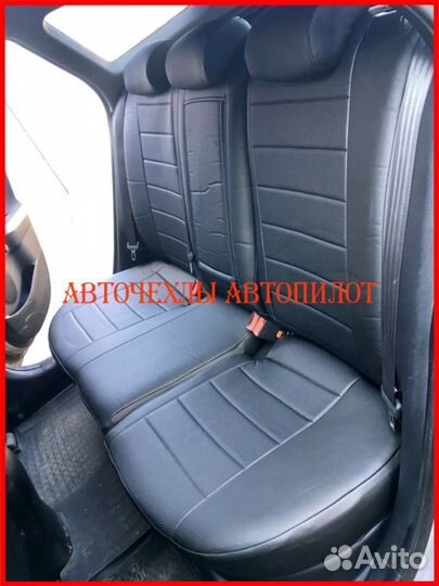 Чехлы Автопилот Kia Ceed 3 из экокожи чёрные Класс