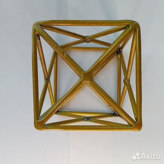 Куб Метатрона золотистый оберег