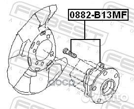 Ступица передняя 0882B13MF Febest