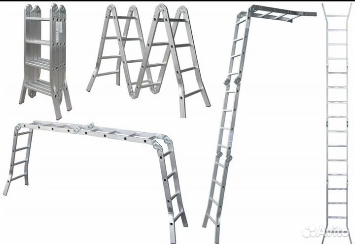 Лестница стремянка алюминиевая складная до 5 м