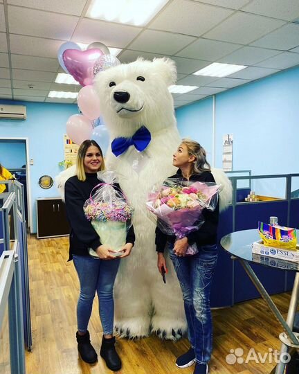 Белый Медведь Аниматор Ростовая кукла Доставка