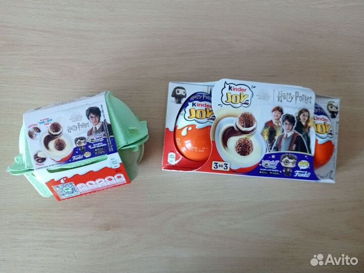 Kinder Joy Harry Potter Funko, наборы из 3/2 штук