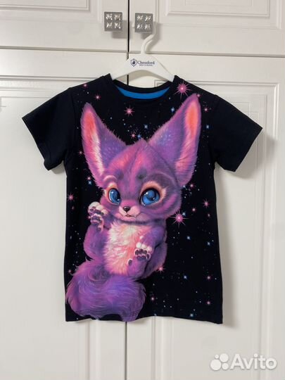 Футболка со светящимся рисунком в темноте