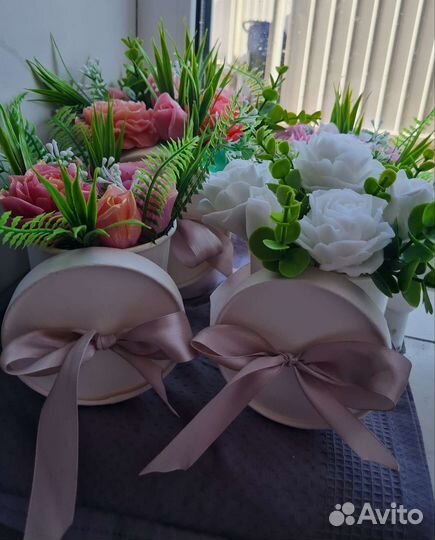 Букет из мыльных роз