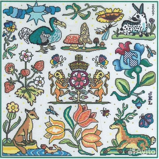 Схемы для вышивания Long Dog Samplers