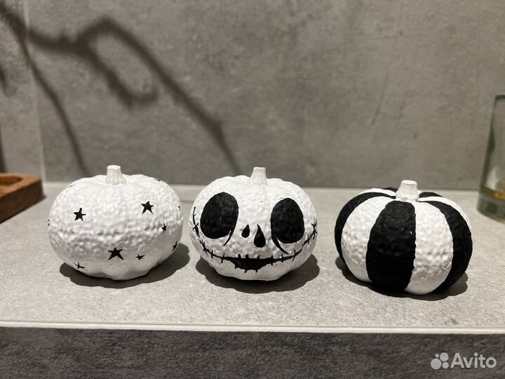 Тыквы декоративные из гипса