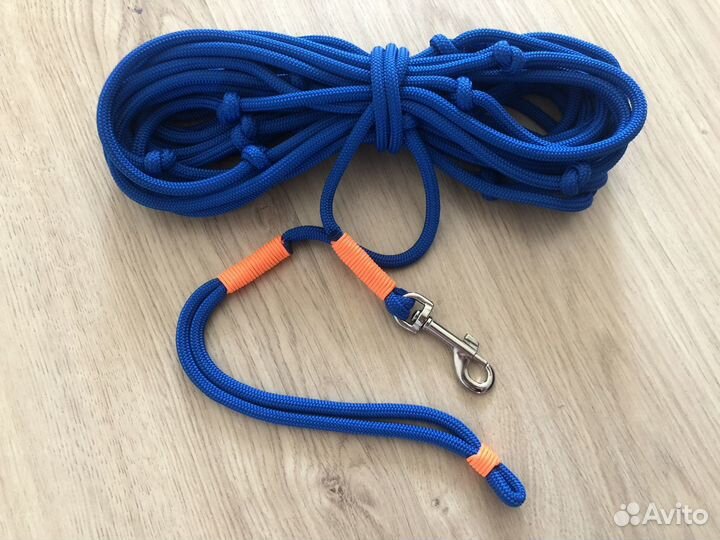 Прогулочный тренировочный следовой поводок 10-15м