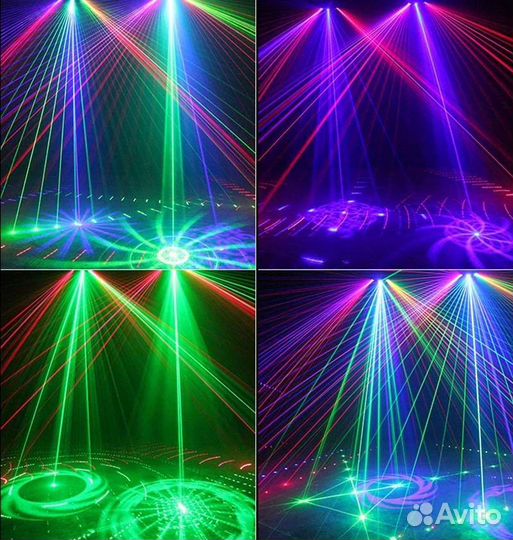 Светомузыка Профессиональное лазер Super Dj 6-eyer