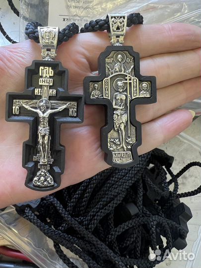 Крест нательный на гайтане Благоразумный разбойник