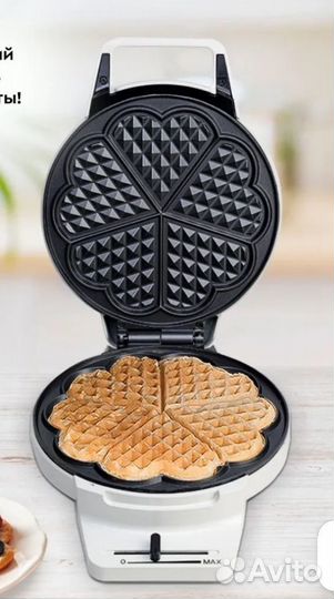 Электрическая вафельница новая