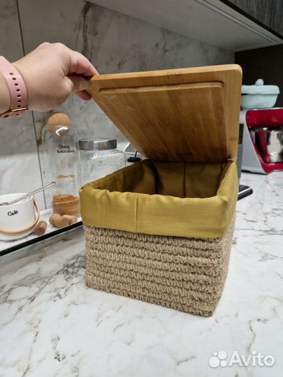 Хлебница из джута