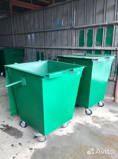 Мусорный бак металлический 1 м3
