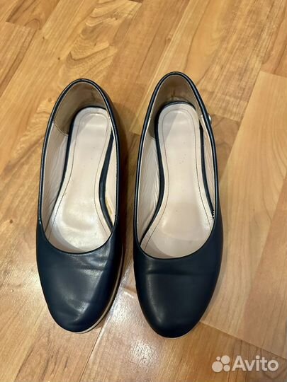 Балетки синие