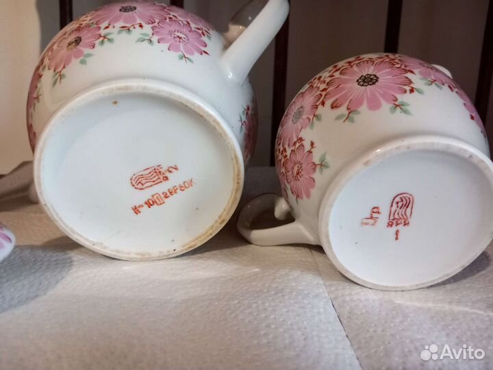 Чайник заварочный и молочник Рига