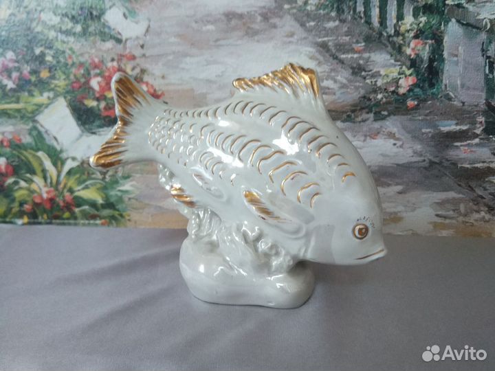 Карась, карп, золотая рыбка Дулево 1954-55 год