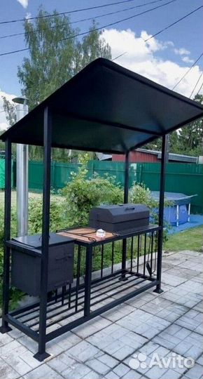 Мангал с крышей