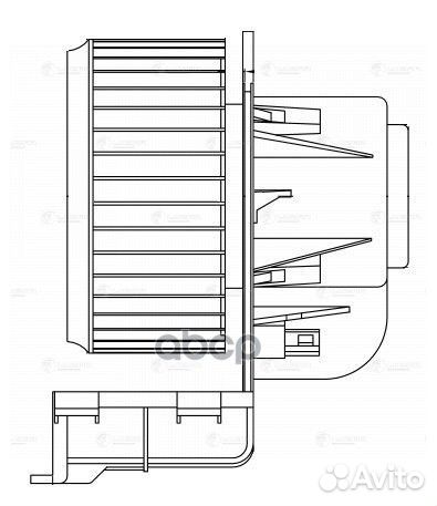 Э/вентилятор отоп. для а/м VW Transporter T5 (03)