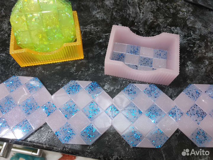 Набор подстаканников с подставкой