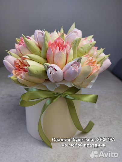 Сладкие букеты из зефира