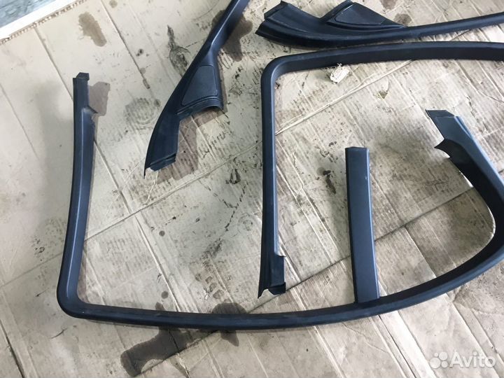 Пластиковые рамки стёкол дверей BMW 5 E60