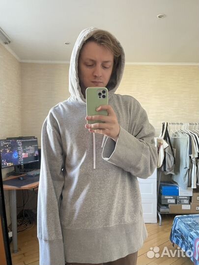 Худи Adidas, оверсайз, размер M