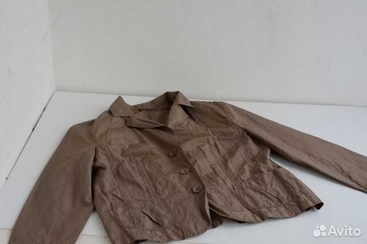 Пиджак женский коричневый приталенный 50р Германия