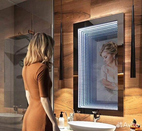 Зеркало 3д с подсветкой