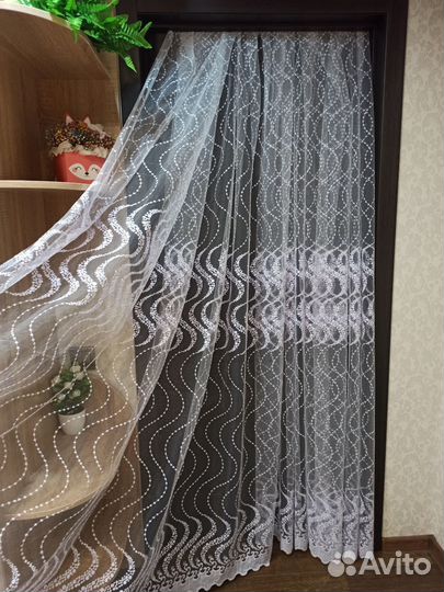 Тюль отрез ширина 6.30 метров