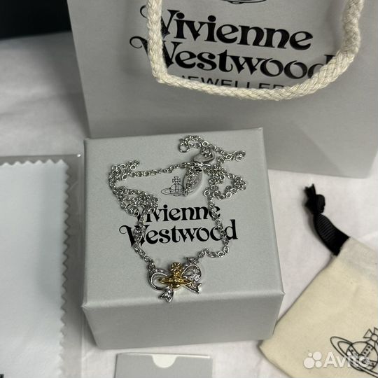 Подвеска цепочка Vivienne Westwood бант