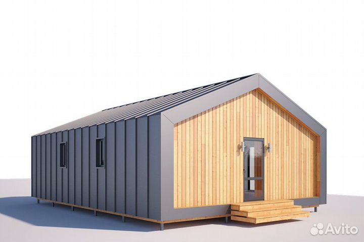 Каркасный дом под ключ 68м2 Барнхаус68