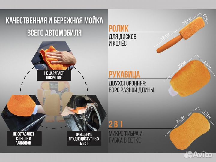 Набор для полировки автомобиля