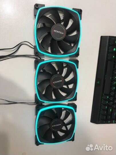 Корпусные вентиляторы argb montech 140мм