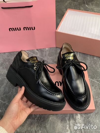 Лоферы туфли Miu Miu