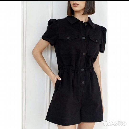 Джинсовый комбинезон женский